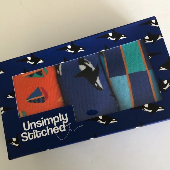 UNSIMPLY STITCHED 3 Pack Men's Cotton Socks NIB - Picture 1 of 4